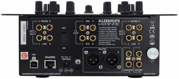 XONE23C 3 ALLEN & HEATH XONE23C (3) XONE 23C Mezclador DJ 2+2 canales con tarjeta de sonido.