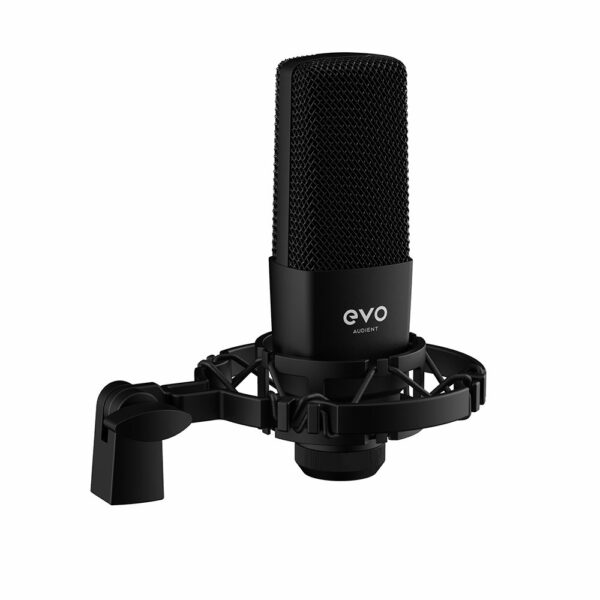 EVO SRB SR1 Microphone with Shockmount 3QTR Left