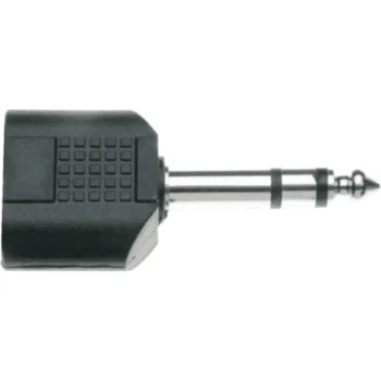 1-4-trs-jack-to-2-x-1-4-female-trs-jacks-adapter-set-of-2-yellow-cables-ecoad07st-b
