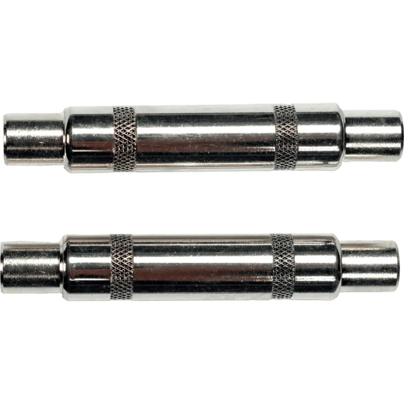 14-female-jack-to-14-female-jack-adapter-set-of-2-yellow-cables-ecoad01-b-2 Clavija Adaptadora de 1/4" hembra construído en metal. JACK / JACK Imagen 1