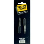 Clavija Adaptadora de JACK macho estándar de 6.5 mm a hembra de 3.5 mm - Imagen 2