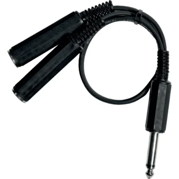 2-x-14-female-jack-to-14-jack-cable-005-m-yellow-cables-ecob2f-b-2