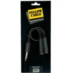 Clavija Adaptadora de 2 entradas de  1/4" MONO hembra a  1/4" STEREO macho - Imagen 2