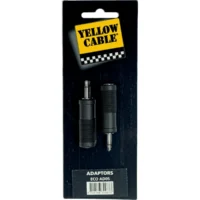 Clavija Adaptadora de JACK macho MONO de 3.5 mm a JACK hembra MONO de 6.5 mm - Imagen 2