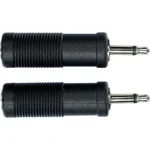 Clavija Adaptadora de JACK macho MONO de 3.5 mm a JACK hembra MONO de 6.5 mm