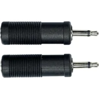 Clavija Adaptadora de JACK macho MONO de 3.5 mm a JACK hembra MONO de 6.5 mm