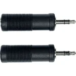 Clavija Adaptadora de JACK macho de 3.5 mm a JACK hembra MONO de 6.35 mm