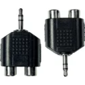 Clavija Adaptadora de JACK macho de 3.5 mm a RCA hembra
