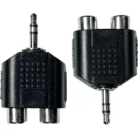 Clavija Adaptadora de JACK macho de 3.5 mm a RCA hembra