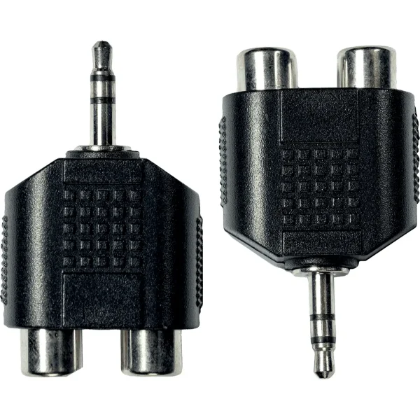 Clavija Adaptadora de JACK macho de 3.5 mm a RCA hembra - Imagen 1