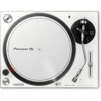 Plato-Dj-PLX500-PioneerDj-Blanco-Traccion-Directa-vista-cenital