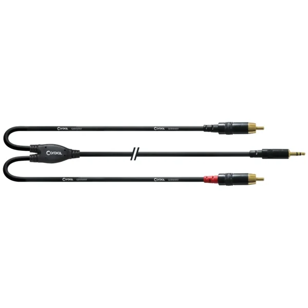 Cordial Cable Y Minijack Estéreo/2 Rca 3 M - Imagen 2