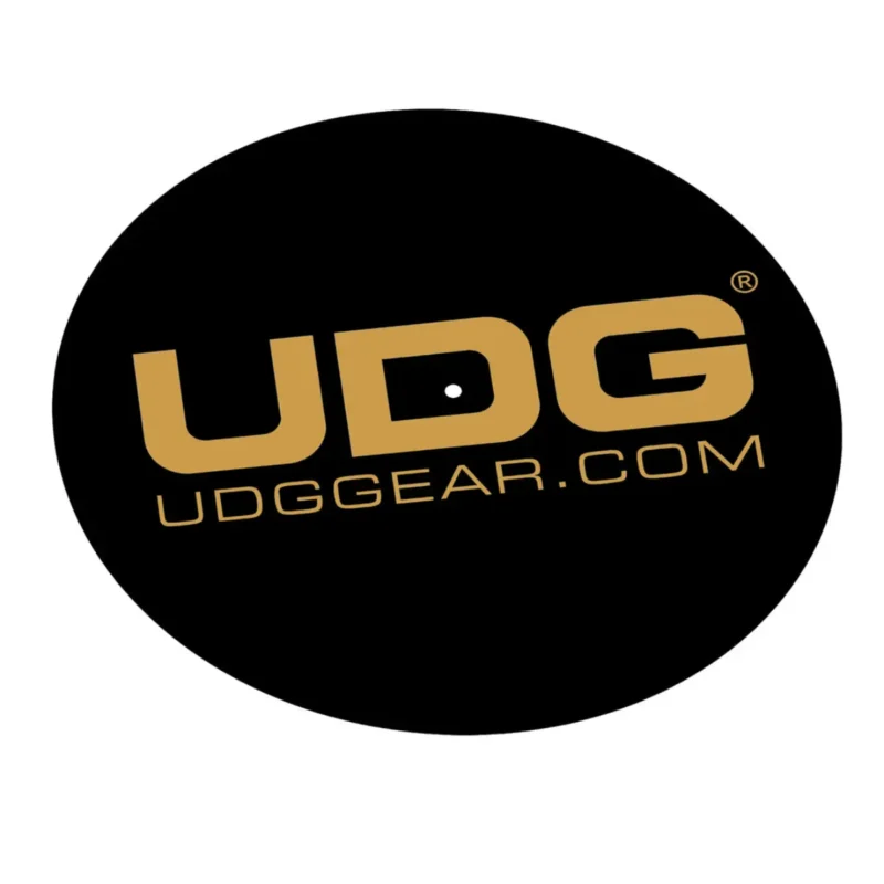 alfombrilla-vinilo-u9935-ultimate-patinadora-logo-udg-blacklogo-dorado-1 UDG U9935 Patinadora Logo Negro/Logo Dorado Imagen 1