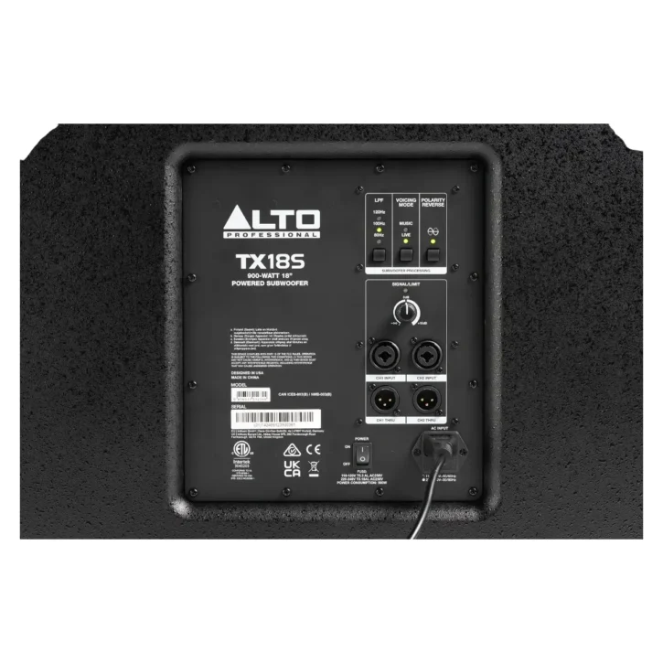 Alto Professional TX18S – Subwoofer autoamplificado DSP de 18 pulgadas y 900W - Imagen 3
