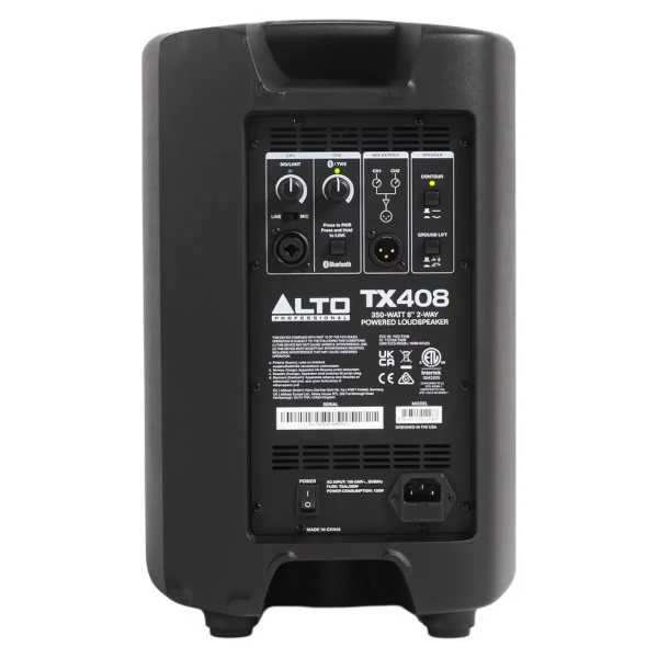 Alto Professional TX408 – Altavoz autoamplificado de 8 pulgadas y 350W con Bluetooth - Imagen 3