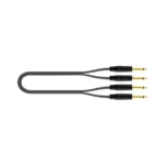 Cable Audio 2 JACK mono 2 JACK mono - 2 metros