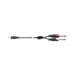Cable Audio Pvc Mini JACK STEREO - JACK x2 - 3 M - Imagen 2