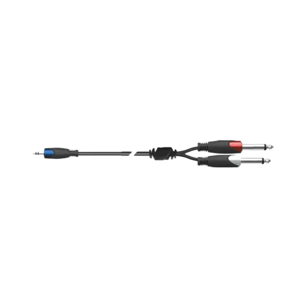 Cable Audio Pvc Mini JACK STEREO - JACK x2 - 3 M - Imagen 2