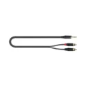 Cable Audio  minijack st - 2 RCA - 2 metros