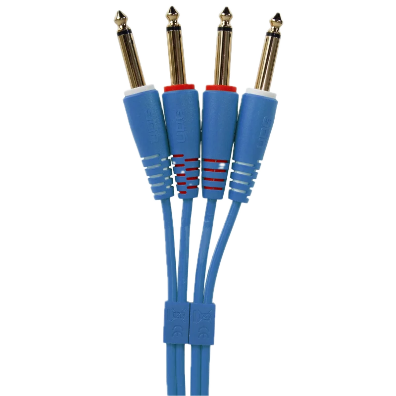 cable-azul-udg-jack-a-jack-pareja_1-5-metros_2 UDG Ultimate Jack 1/4 a Jack 1/4 1.5 metros Azul Imagen 1