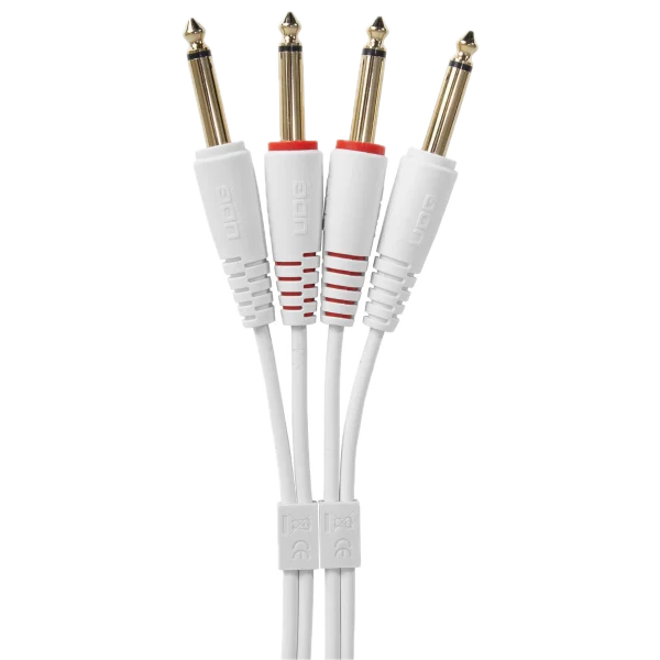 UDG Ultimate Jack 1/4 a Jack 1/4 1.5 metros Blanco - Imagen 1