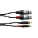 Cordial Cable De Audio Doble Xlr Hembra/Rca 3 M