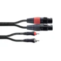 Cordial Cable De Audio Doble Xlr/Rca Hembra 3 M