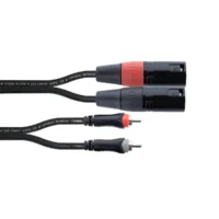 Cordial Cable De Audio Dual Xlr/Rca Macho 3 M