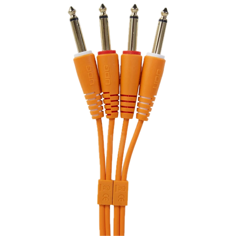 cable-naranja-udg-jack-a-jack-pareja_1-5-metros_2 UDG Ultimate Jack 1/4 a Jack 1/4 1.5 metros Naranja Imagen 1