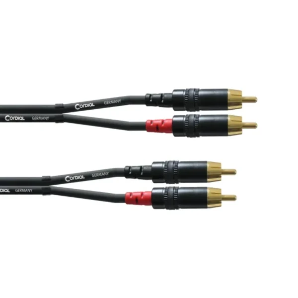 Cordial Cable De Audio Rca Doble 3 M - Imagen 1