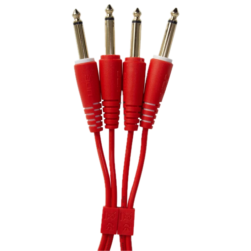 cable-rojo-udg-jack-a-jack-pareja_1-5-metros_4 UDG Ultimate Jack 1/4 a Jack 1/4 1.5 metros Rojo Imagen 1