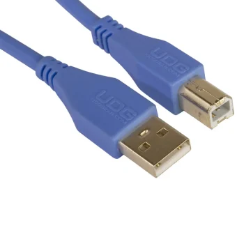UDG U95001LB Cable USB 2.0 A-B Azul recto 1 m