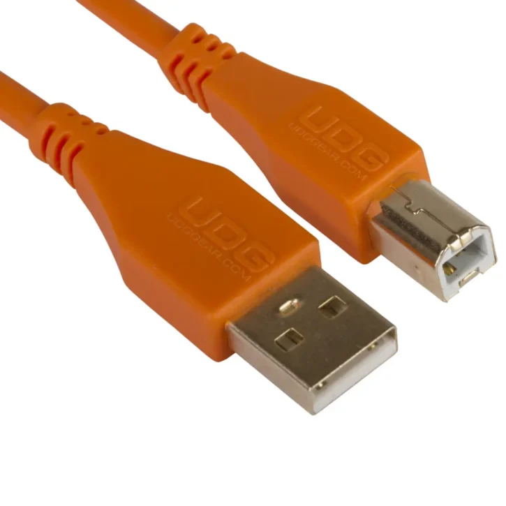 UDG U95003Or Usb 2.0 A-B Naranja Recto 3M - Imagen 1