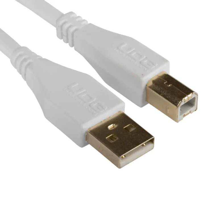 UDG U95002Wh Usb 2.0 A-B Blanco Recto 2M - Imagen 1