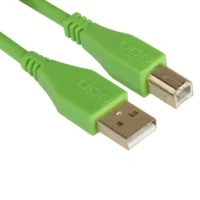 UDG U95001Gr Usb 2.0 A-B Verde Recto 1M