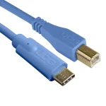 UDG U96001LB Cable USB 2.0 C-B Azul recto 1,5 m — imagen 2
