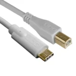 UDG U96001Wh Usb 2.0 C-B Blanco Recto 1,5M