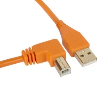 UDG U95006Or Usb 2.0 A-B Naranja Acodado 3M