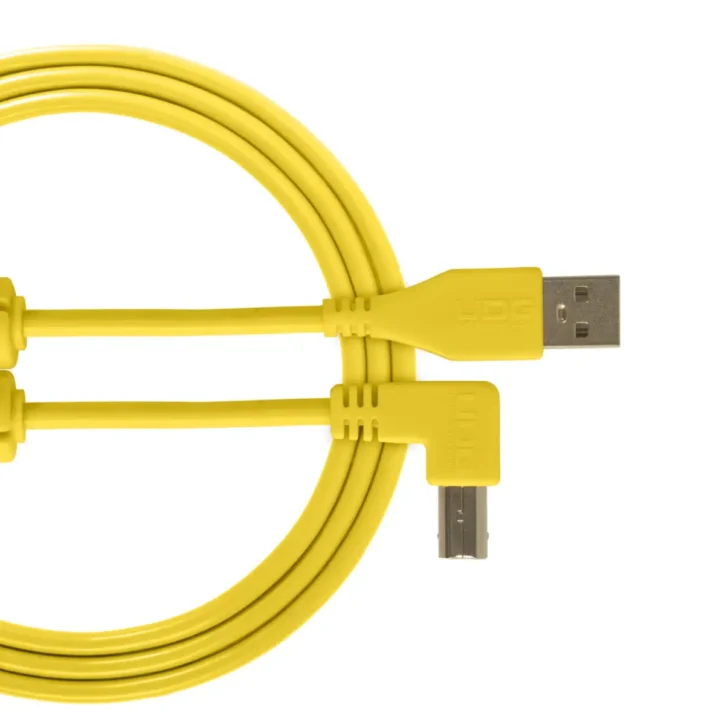 UDG U95005Yl Usb 2.0 A-B Amariilo Acodado 2M - Imagen 2