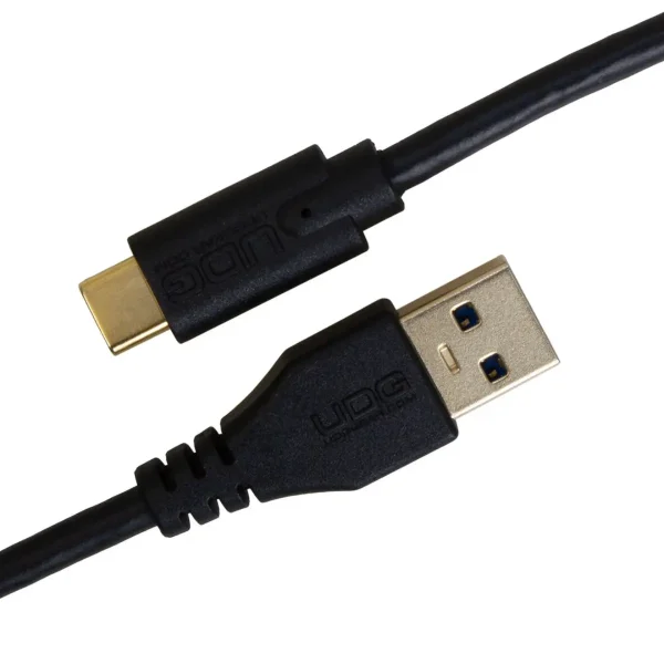 UDG U98001Bl Usb 3.0 C-A Negro Recto 1,5M - Imagen 1