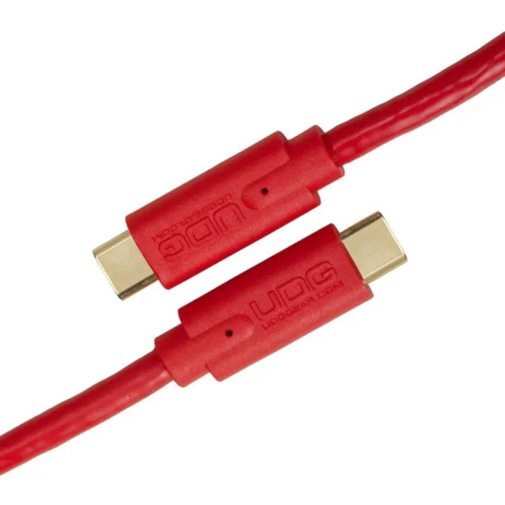 UDG U99001Rd Usb 3.2 C-C Rojo Recto 1,5M - Imagen 1