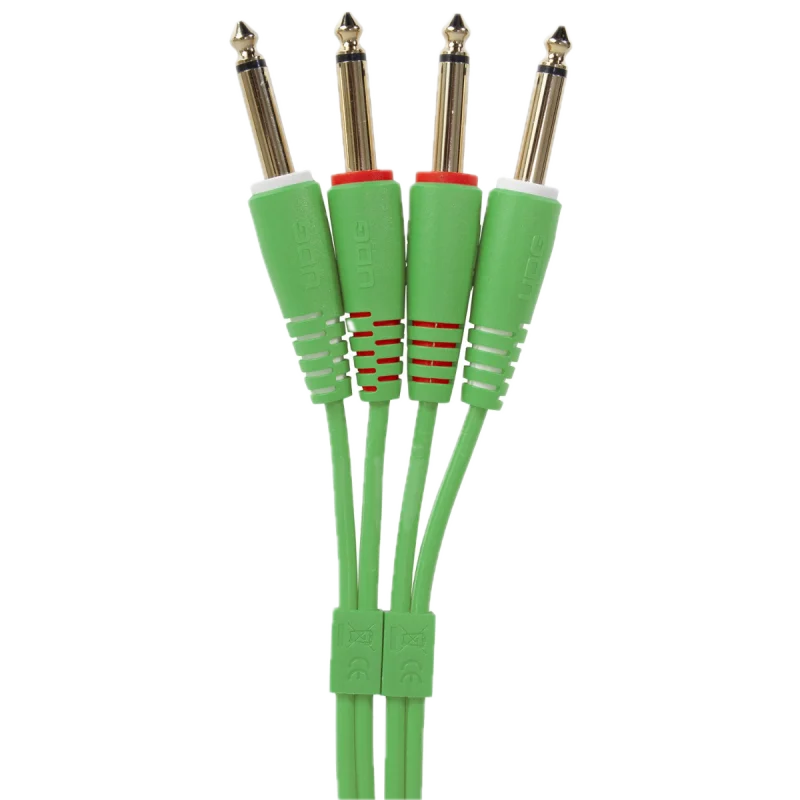 cable-verde-udg-jack-a-jack-pareja_1-5-metros_1 UDG Ultimate Jack 1/4 a Jack 1/4 1.5 metros Verde Imagen 1