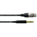 Cordial Cable XLR Hembra a Jack Estéreo 6 metros