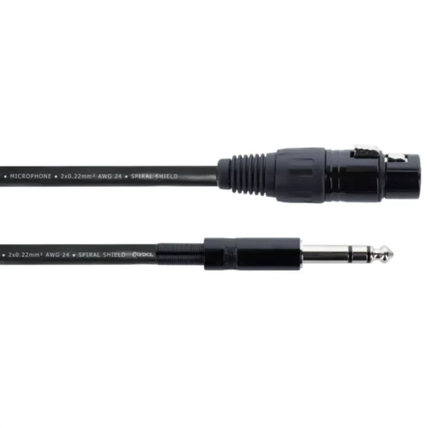 Cordial Cable De Audio Xlr Hembra / Jack Estéreo - 6 M - Imagen 2