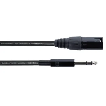 Cordial Cable De Audio XLR Macho / Jack Estéreo - 3 M