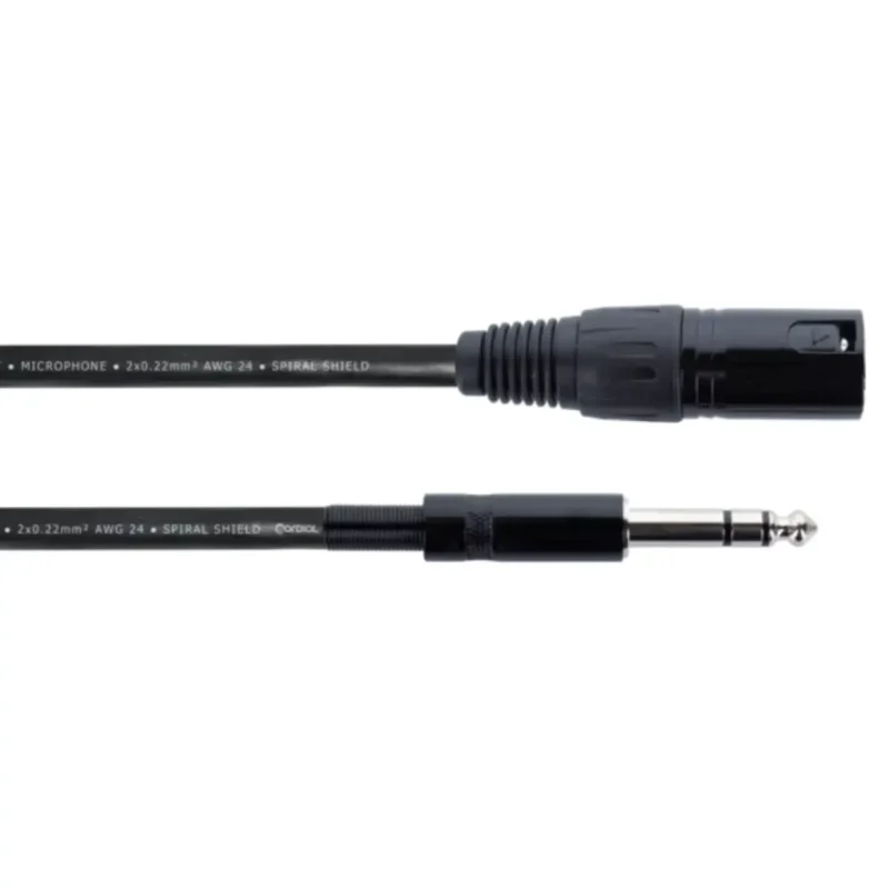 cable-xlr-macho-balanceado-jack-estereo-eclem3mv-6mv-1 Cordial Cable De Audio Xlr Macho / Jack Estéreo 3 M Imagen 1