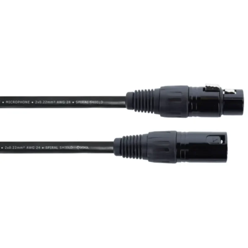 cable-xlr-macho-xlr-hembra-cordial-eclem0-5fm-1fm-5fm-7-5fm-1 Cordial Cable De Micrófono XLR De 3 M