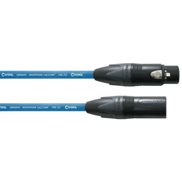 Cordial Cable De Micrófono Xlr 10 M Azul - Imagen 1