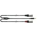 Cordial Cable Y Minijack Estéreo Largo /2 Xlr Macho 1,5 M