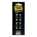 Yellow Cables Clavija adaptadora de 1/4" estéreo macho a 2 RCA hembra